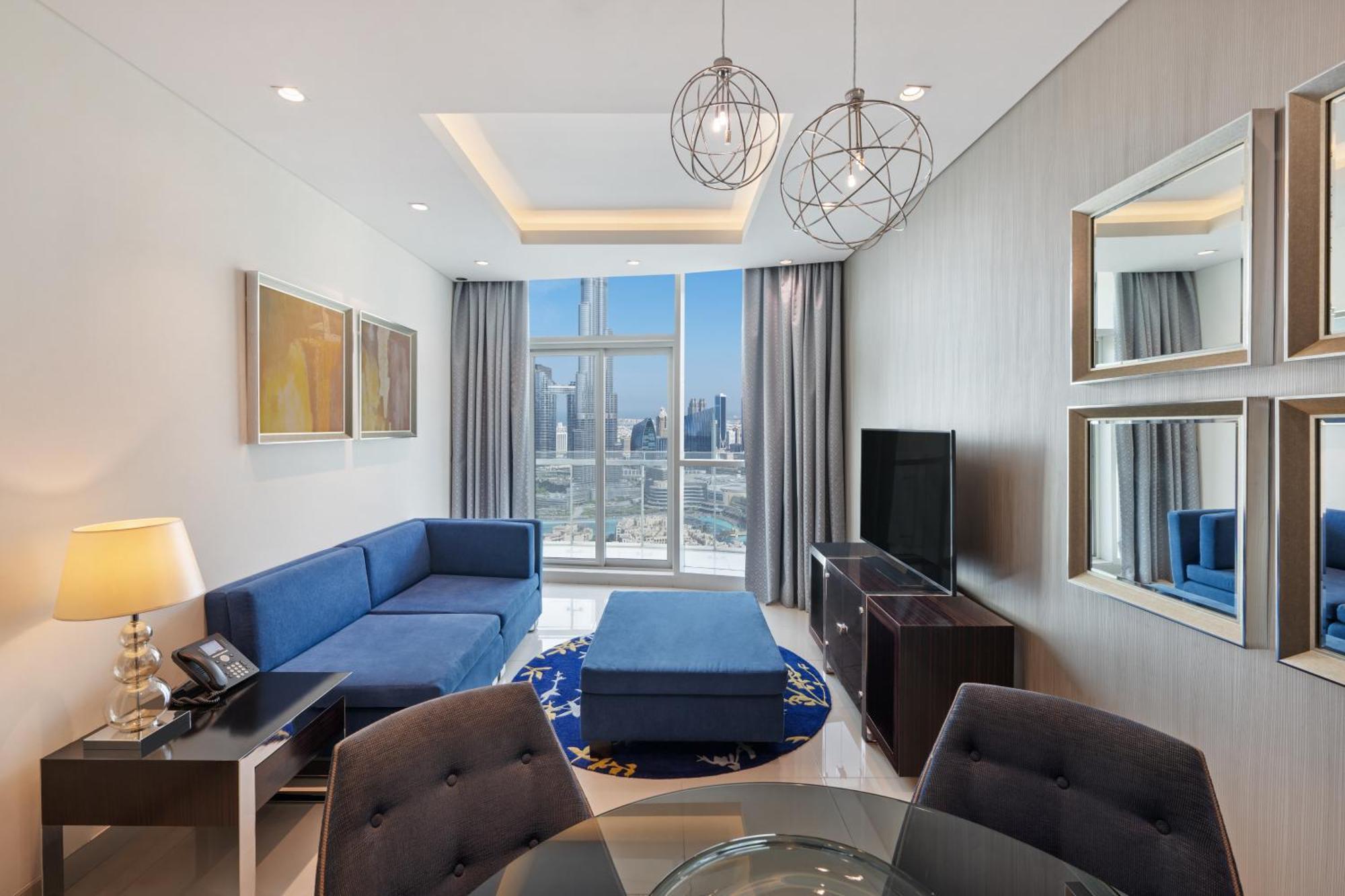 Damac Maison Distinction Dubai Esterno foto Living room