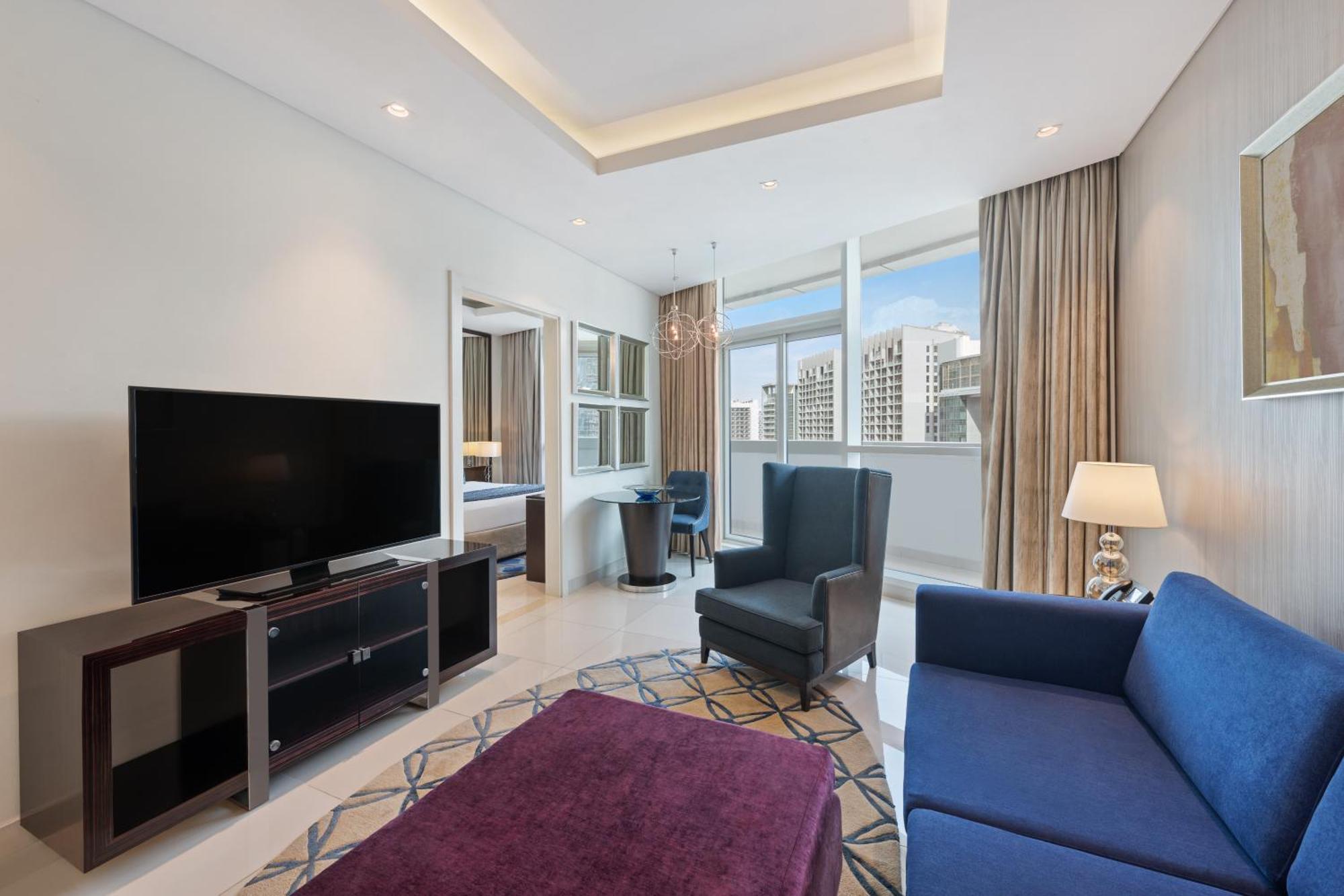 Damac Maison Distinction Dubai Esterno foto Living room