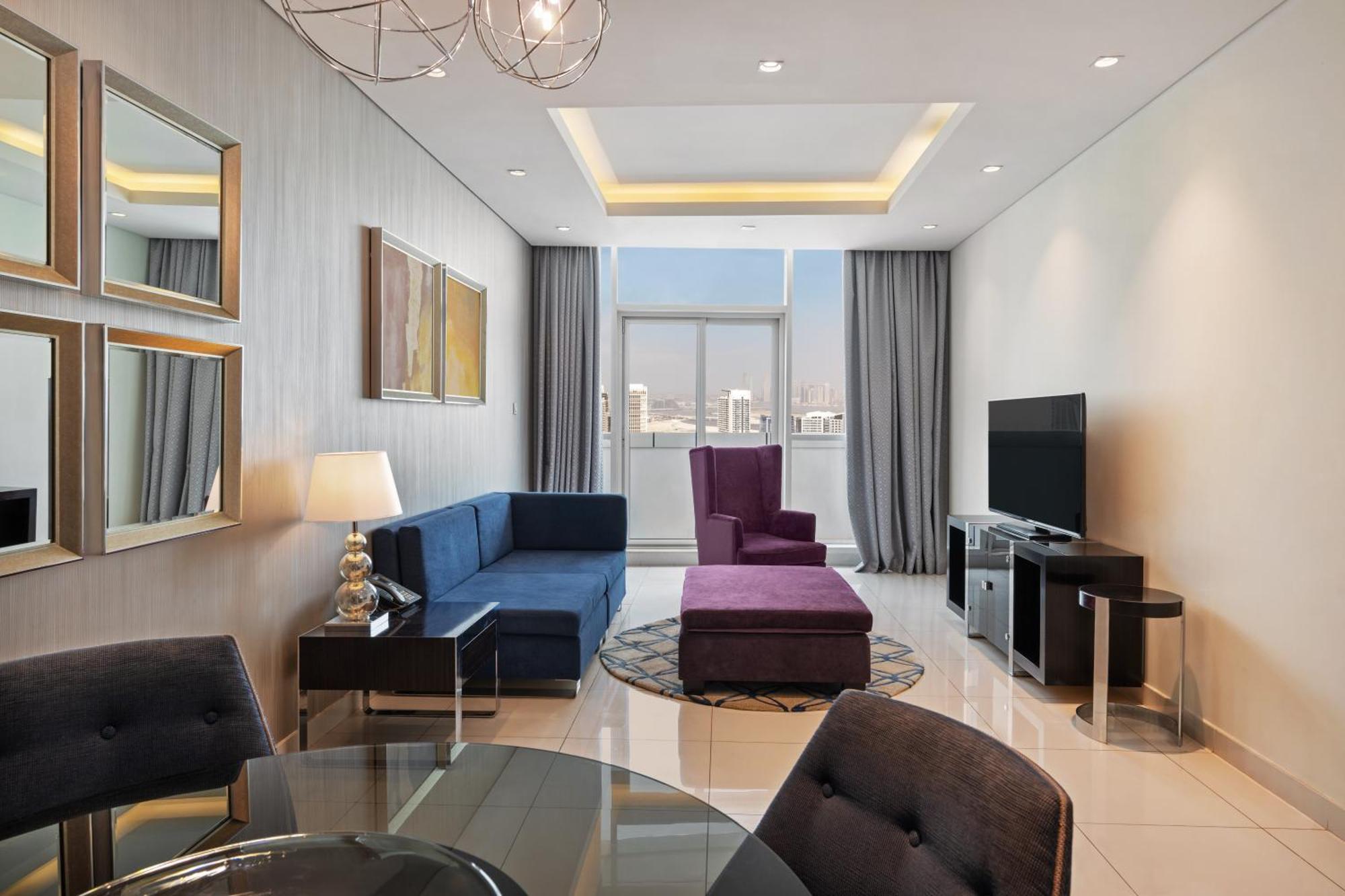 Damac Maison Distinction Dubai Esterno foto Living room